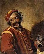 Frans Hals Lachende man met kruik painting